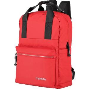 Travelite Basics Canvas Backpack Red