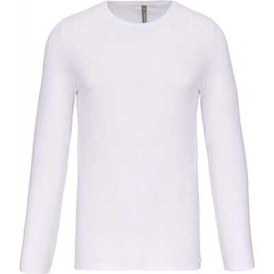 Pánské tričko s dlouhým rukávem FASHION bílá
