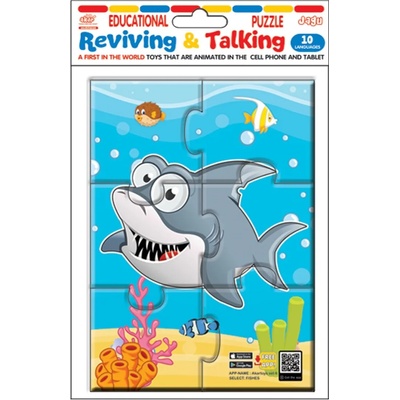 Jagu Образователен говорещ пъзел Jagu - Акула, 6 части (92-478)