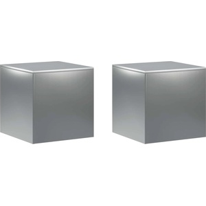 vidaXL Стойка за растения 2 pcs Сребристо 40 x 40 x 40 cm (8012527)