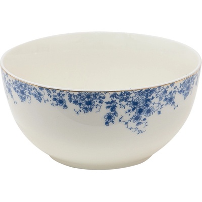 Clayre & Eef Polévková mísa porcelán modré květiny 500 ml