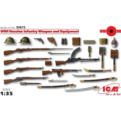ICM 6635672 WWI Russian Infantry Weapon and Equipment 1:35