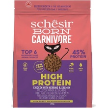 Schesir Cat Born Carnivore Adult Čerstvé kuracie sleď a losos 255 g