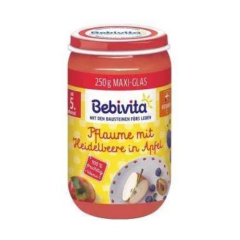 Bebivita Био пюре Bebivita, Ябълки, сливи и боровинки, 250гр, 4018852029090