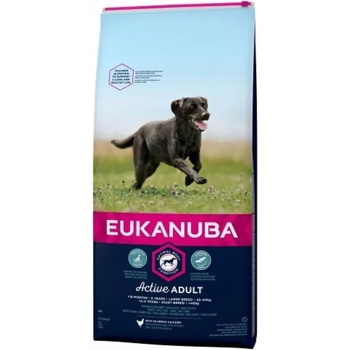 EUKANUBA Adult LARGE BREED Chicken - храна за израснали кучета от големи породи с пиле, 18kg