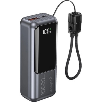 Gembird PB10-PD20-LCD-02 PowerBank 10000mAh, Space Grey (PB10-PD20-LCD-02)