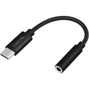 LogiLink USB Type-C кабел за адаптер с 3, 5 мм аудио жак, 13 см (UA0398)