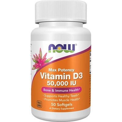 NOW Foods Now Vitamin D3 5000 IU 50 softgels