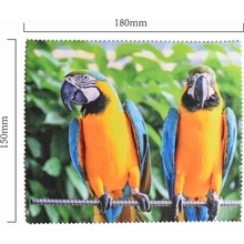 SUNGWANG OPTIC Handrička na okuliare z mikrovlákna - Papagáje