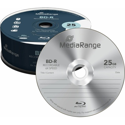 Mediarange BD-R 25GB 6x, 25ks