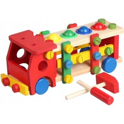 Kruzzel Дървена играчка Kruzzel - Образователен камион (KRU22372)