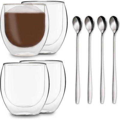 Feelino DUOS Jumbo dvojstenný pohár vrátane lyžičky 8QE31H3Q8A 410 ml