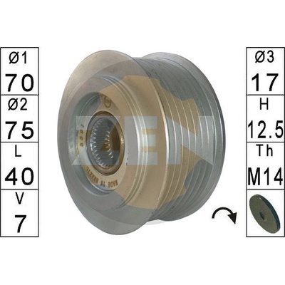 Voľnobeżka alternátora ERA ZN5591