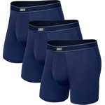 Saxx Мъжко синтетично термобельо Saxx Daytripper Boxer Brief Fly 3-Pack Synthetic base layer - Navy (014-1940-0311)
