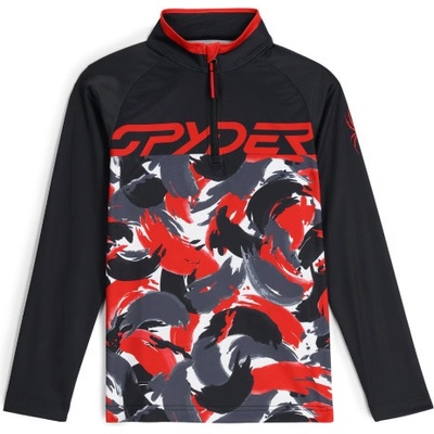 Spyder Camo 1/2 zip čierna