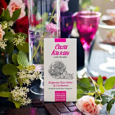 Casa Kakau Veganská řemeslná bulharská růžová voda a kardamom 70 g