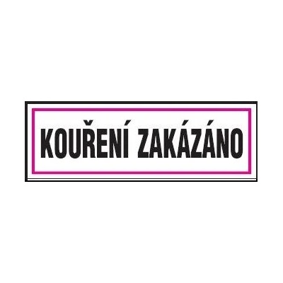 VT KOUŘENÍ ZAKÁZÁNO 210x70 samolepka