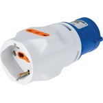 Elettrocanali Ec690 ИНДУСТРИАЛЕН АДАПТОР 16А 2p+e КЪМ ШУКО ip44 (ec690510)