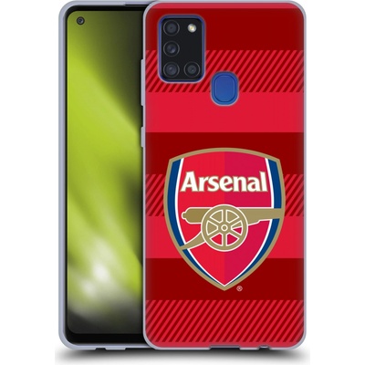 Pouzdro Head Case Samsung Galaxy A21s Arsenal FC Logo s pruhy