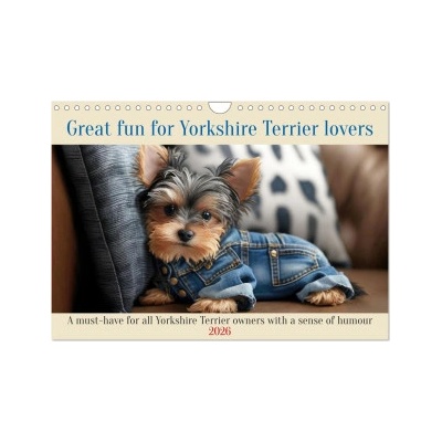 Calvendo Great fun for Yorkshire Terrier lovers (Wall Calendar 2026 DIN A4 landscape), CALVENDO 12 Month Wall Calendar | Calvendo, Peter Ruebsamen