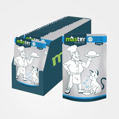 Master Adult s rybou v omáčce 80 g