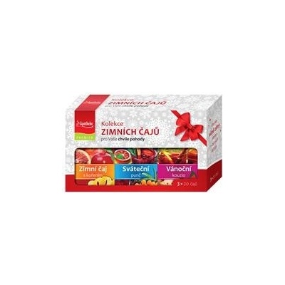 APOTHEKE kolekce zimních čajů ZIMNÍ SVÁTEČNÍ PUNČ VÁNOČNÍ 3 x 20 x 2 g