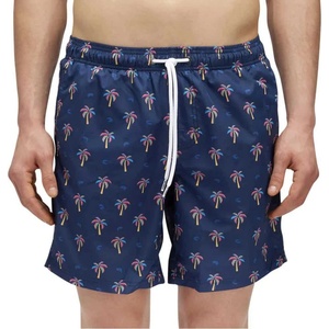 Sundek Бански гащета Sundek Mini palm swimming shorts - Blue (Navy)