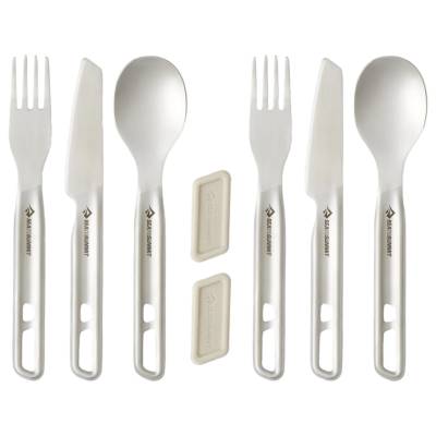 Комплект прибори Sea to Summit Detour Stainless Steel Cutlery Set Cutlery set - Stainless Steel Grey - размер 1 Person (532-2880-0112)