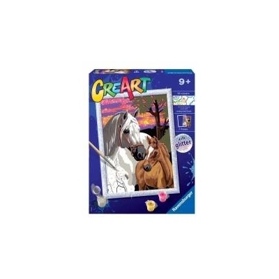 Cre Art for Kids: Horses and Sunset
