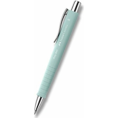 Kuličkové pero Faber-Castell Poly Ball Silver, XB - pastelová modrá