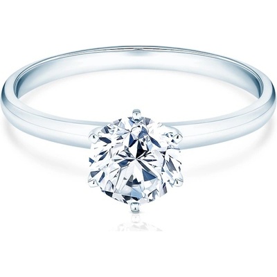 Savicki Zásnubný prsteň biele zlato laboratórny diamant SV R10 LAB B