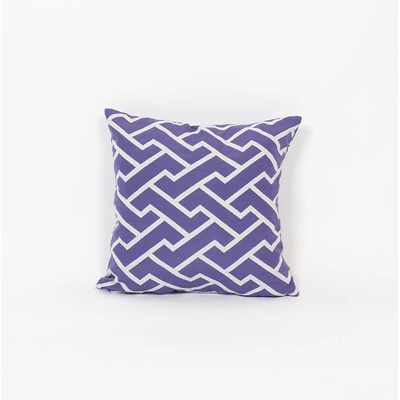 Pufrelax Декоративна възглавница, външен калъф, Пълнеж микс от мемори пяна, Zippity Purple