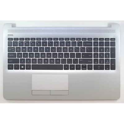 klávesnice HP 250 G7, 256 G7, 255 G7, 15-DA, 15-DB, 15-DX, 15-DR stříbrný palmrest + touchpad – Zboží Živě