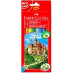 Faber-Castell Фабер-Кастел: Комплект цветни моливи - 12 броя (120112)