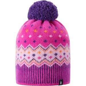 Reima Детска зимна шапка (beanie) Reima Kid's Beanie Pohjoinen Beanie - Plum Purple - размер 52-54 cm (904-6613-0312)