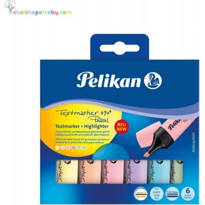 Pelikan 490 Pastell 6 farieb