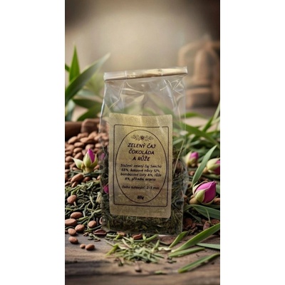 Golden Leaf Zelený čaj s čokoládou a růžemi 50 g