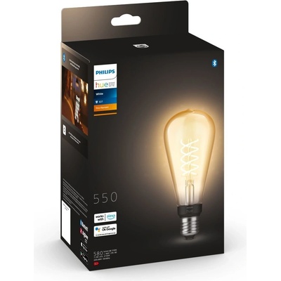Philips Hue White Filament Edison large 7W E27 ST72 DIM