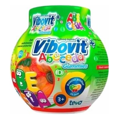 VIBOVIT+ ABECEDA želé multiVitamíny s ovocnou príchuťou (inov.2024) 1x200 g