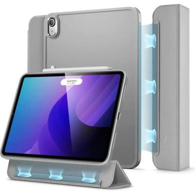 ESR Ascend Hybrid Case - полиуретанов калъф с отделящ се кейс и поставка за iPad 10 (2022) (сив)