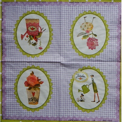 Gratz Verlag servítky Jardin 33x33cm