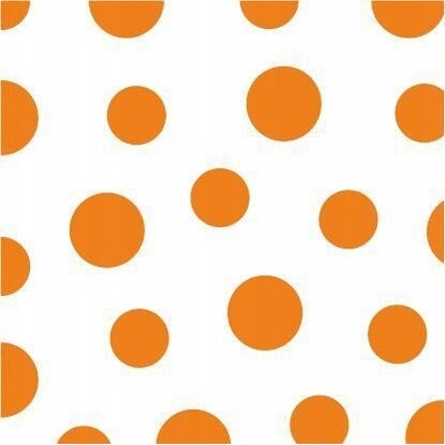 Harmony obrúsky DOTS bodka 33x33 cm oranžové 30 ks