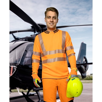 Ardon H5927 tričko s dlhým rukávom SIGNAL hi-viz oranžová S
