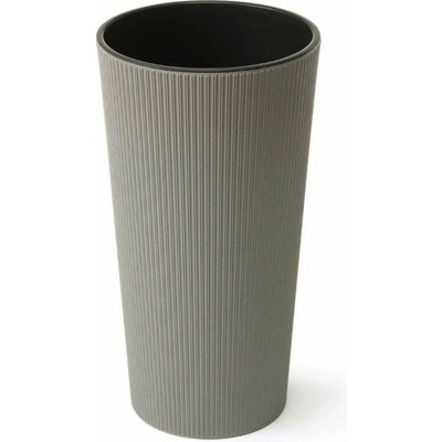LAMELA, kvetináč LILIA ECO JUMPER prúžok 25 x 46,5 cm, sivý