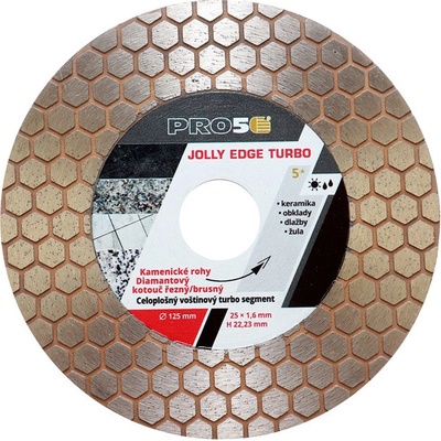 Kotouč řezný/brusný diamantový PRO5 - JOLLY-EDGE-TURBO 125 mm