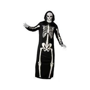 BigBuy Carnival Маскировъчен костюм за възрастни Скелет Halloween Размер XS/S - mallbg - 32,99 лв