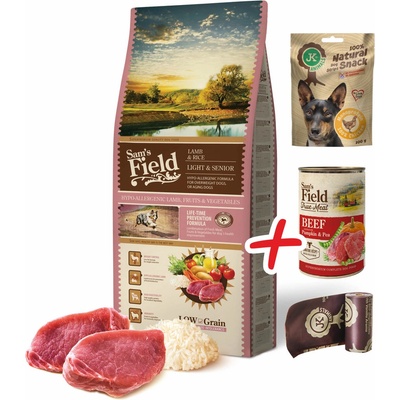 Sam's Field Low Grain Light & Senior Lamb & Rice 13 kg