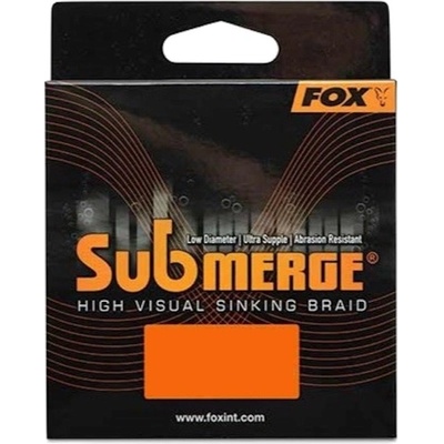 FOX Splietaná šnúra Submerge Orange Sinking Braid 300 m 0,38 mm 65 lb