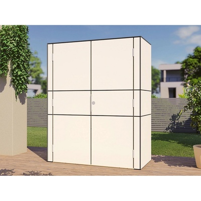 Bertilo HPL Highboard 155 x 75 x 193 cm biela