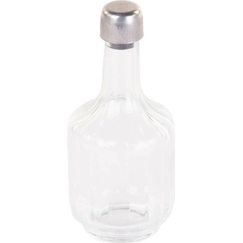PRACTIC Skleněná karafa na koření, 150 ml, stříbrné víčko transparentní